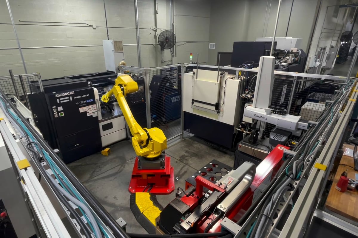 machine tool with robotic manuf